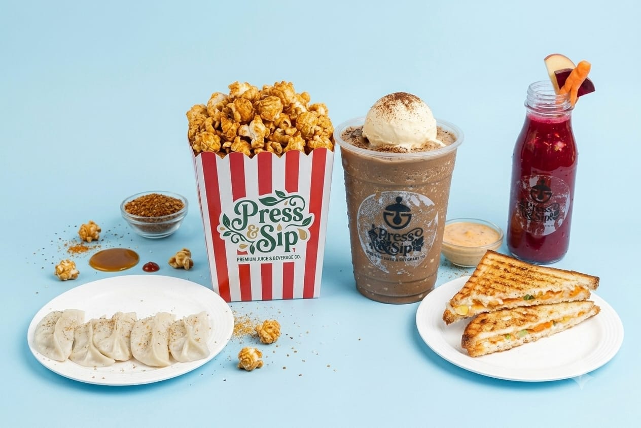 Press & Sip spread
